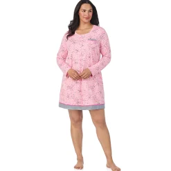 Discount Cotton Rich Long Sleeve Sleepshirt PLUS Women Sleepwear|Plus Size