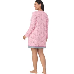 Discount Cotton Rich Long Sleeve Sleepshirt PLUS Women Sleepwear|Plus Size
