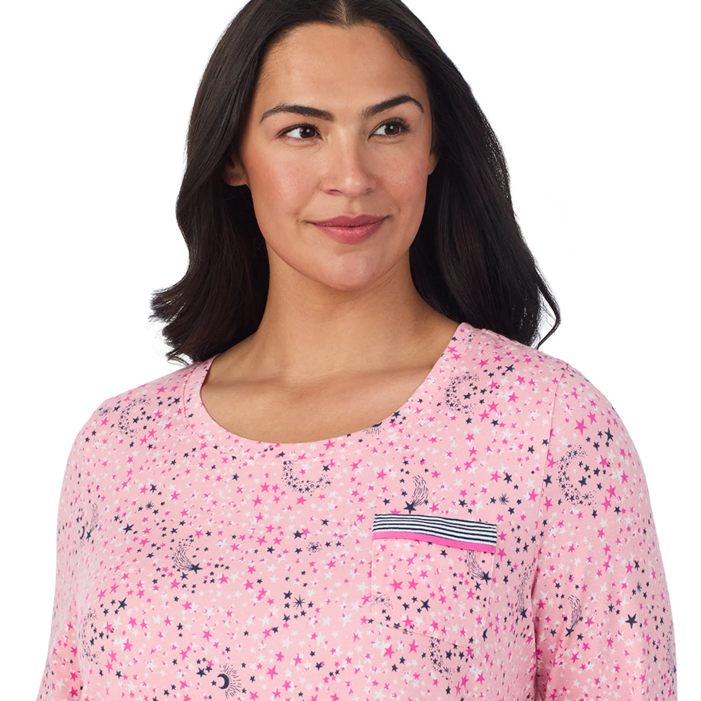 Discount Cotton Rich Long Sleeve Sleepshirt PLUS Women Sleepwear|Plus Size