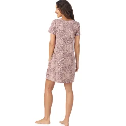 New Cotton Rich Short Sleeve Sleepshirt Women Sleepwear