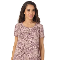 New Cotton Rich Short Sleeve Sleepshirt Women Sleepwear