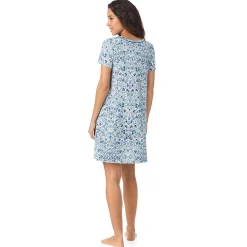New Cotton Rich Short Sleeve Sleepshirt Women Sleepwear