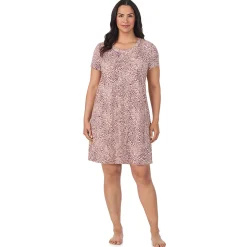 Outlet Cotton Rich Short Sleeve Sleepshirt PLUS Women Sleepwear|Plus Size