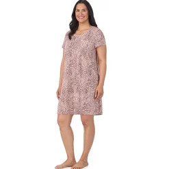 Outlet Cotton Rich Short Sleeve Sleepshirt PLUS Women Sleepwear|Plus Size