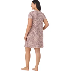Outlet Cotton Rich Short Sleeve Sleepshirt PLUS Women Sleepwear|Plus Size