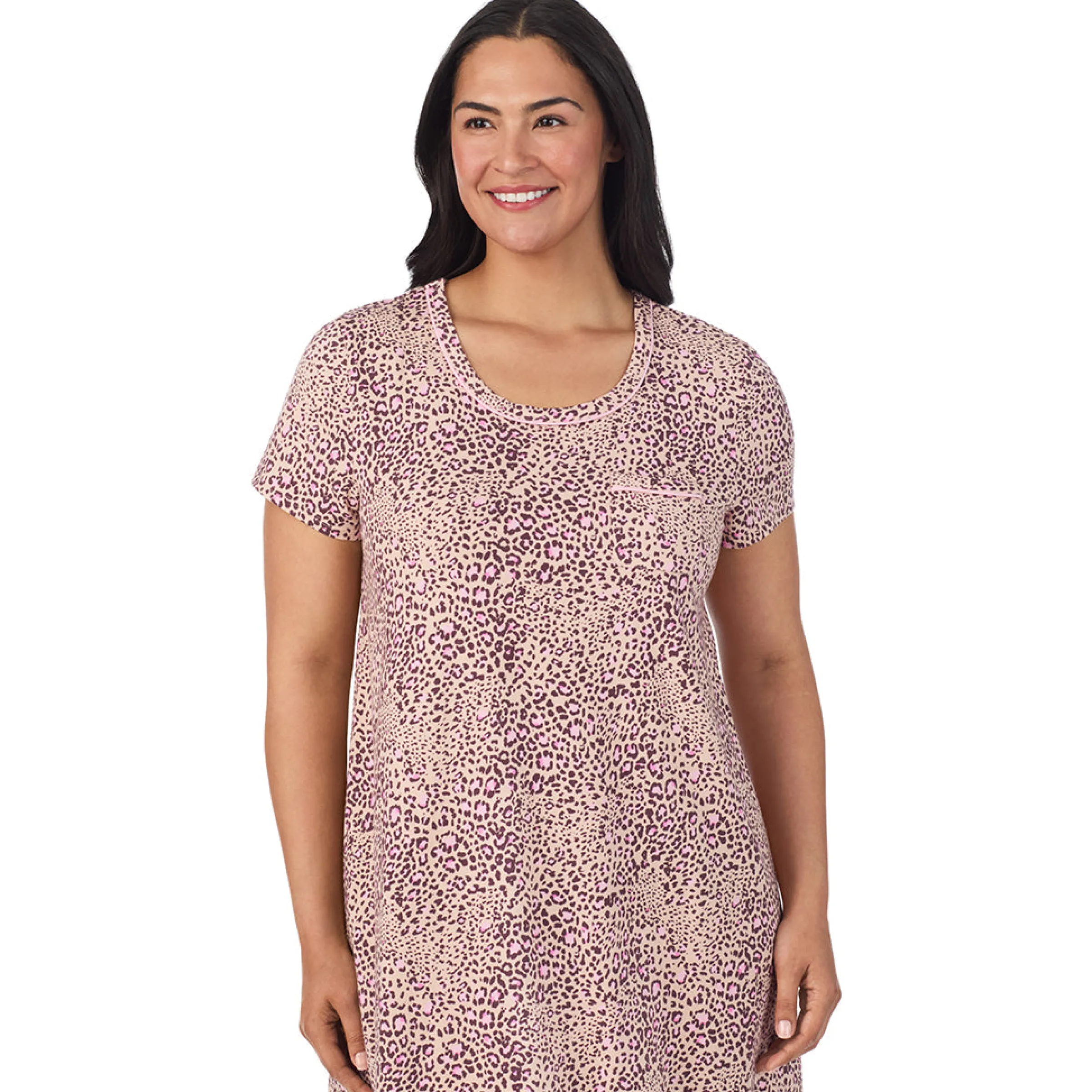 Outlet Cotton Rich Short Sleeve Sleepshirt PLUS Women Sleepwear|Plus Size