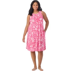 Best Cotton-Blend Sleeveless Sleep Midi-Gown PLUS Women Sleepwear