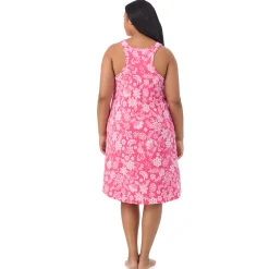 Best Cotton-Blend Sleeveless Sleep Midi-Gown PLUS Women Sleepwear