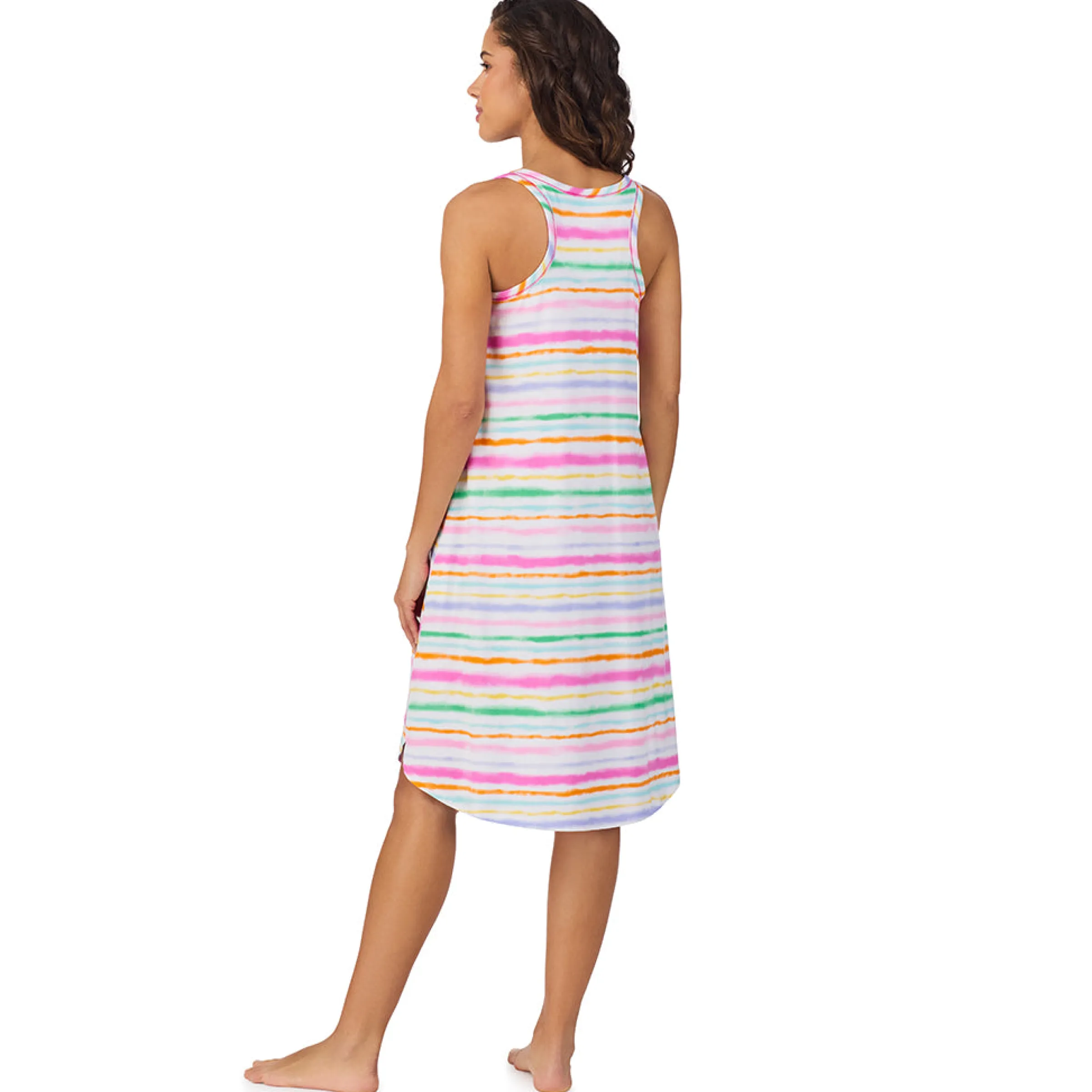 Sale Cotton-Blend Sleeveless Sleep Midi-Gown Women Sleepwear