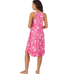 Sale Cotton-Blend Sleeveless Sleep Midi-Gown Women Sleepwear