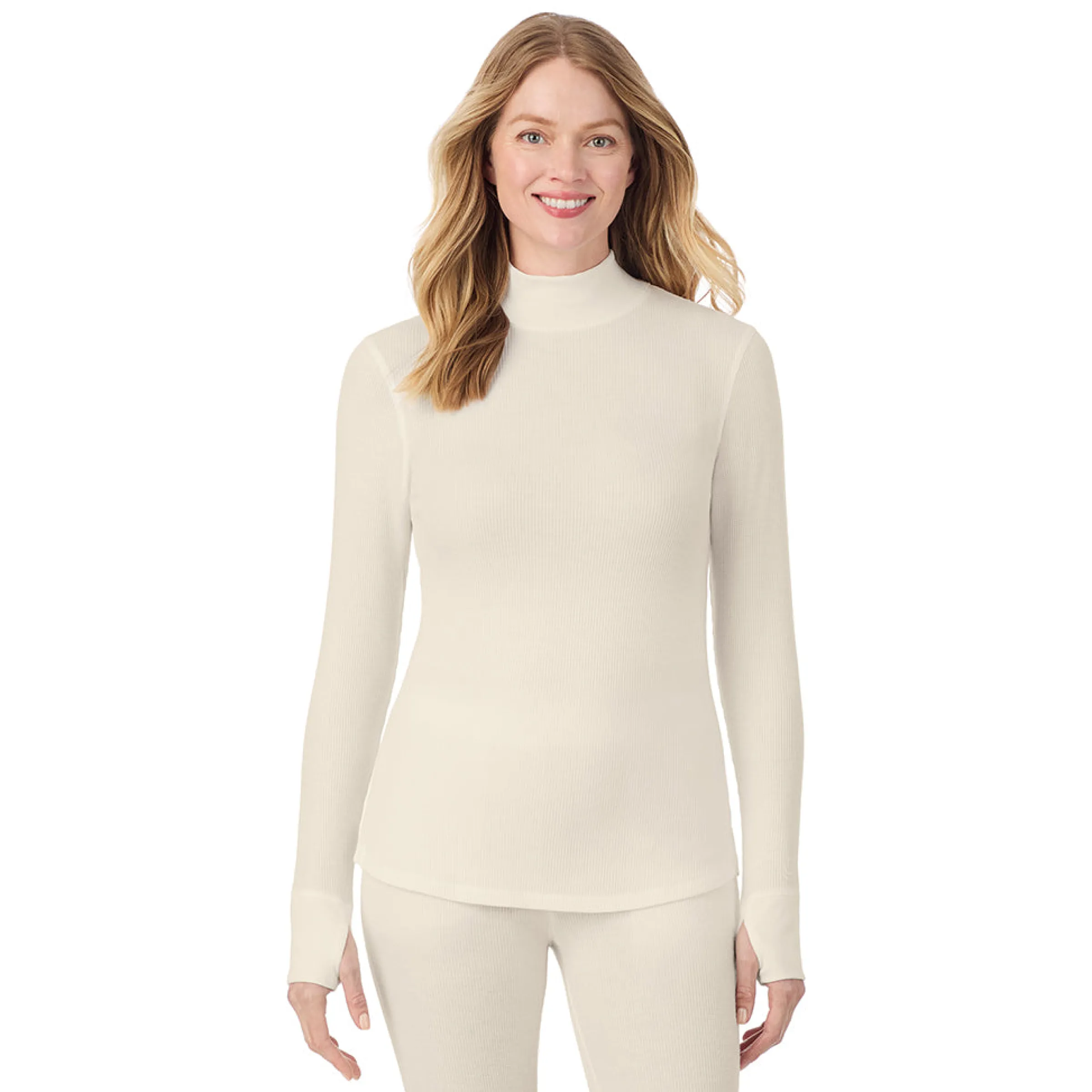 Online Cozy Stretch Thermal Long Sleeve Mock Neck Women Long Sleeves