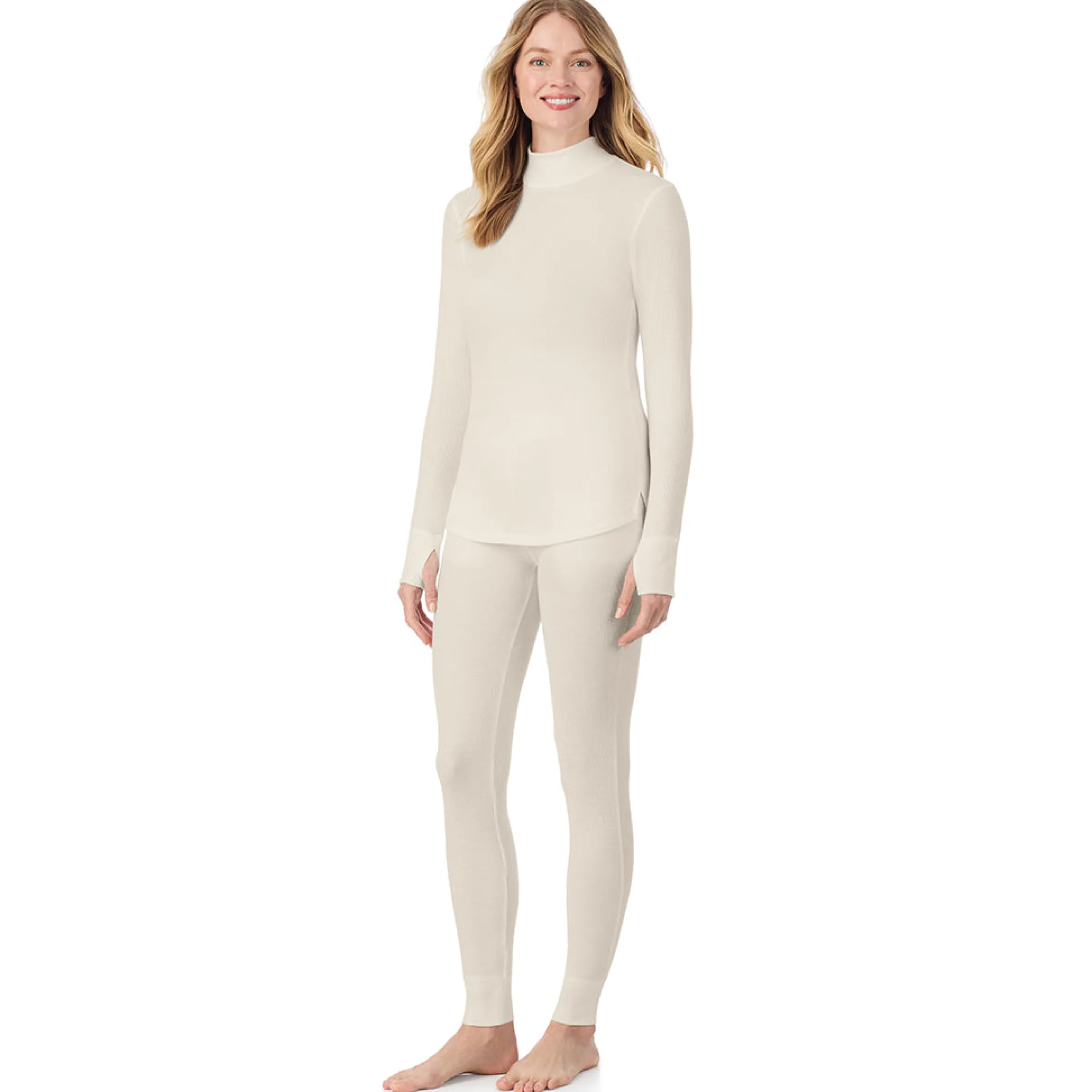 Online Cozy Stretch Thermal Long Sleeve Mock Neck Women Long Sleeves