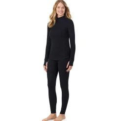 Online Cozy Stretch Thermal Long Sleeve Mock Neck Women Long Sleeves