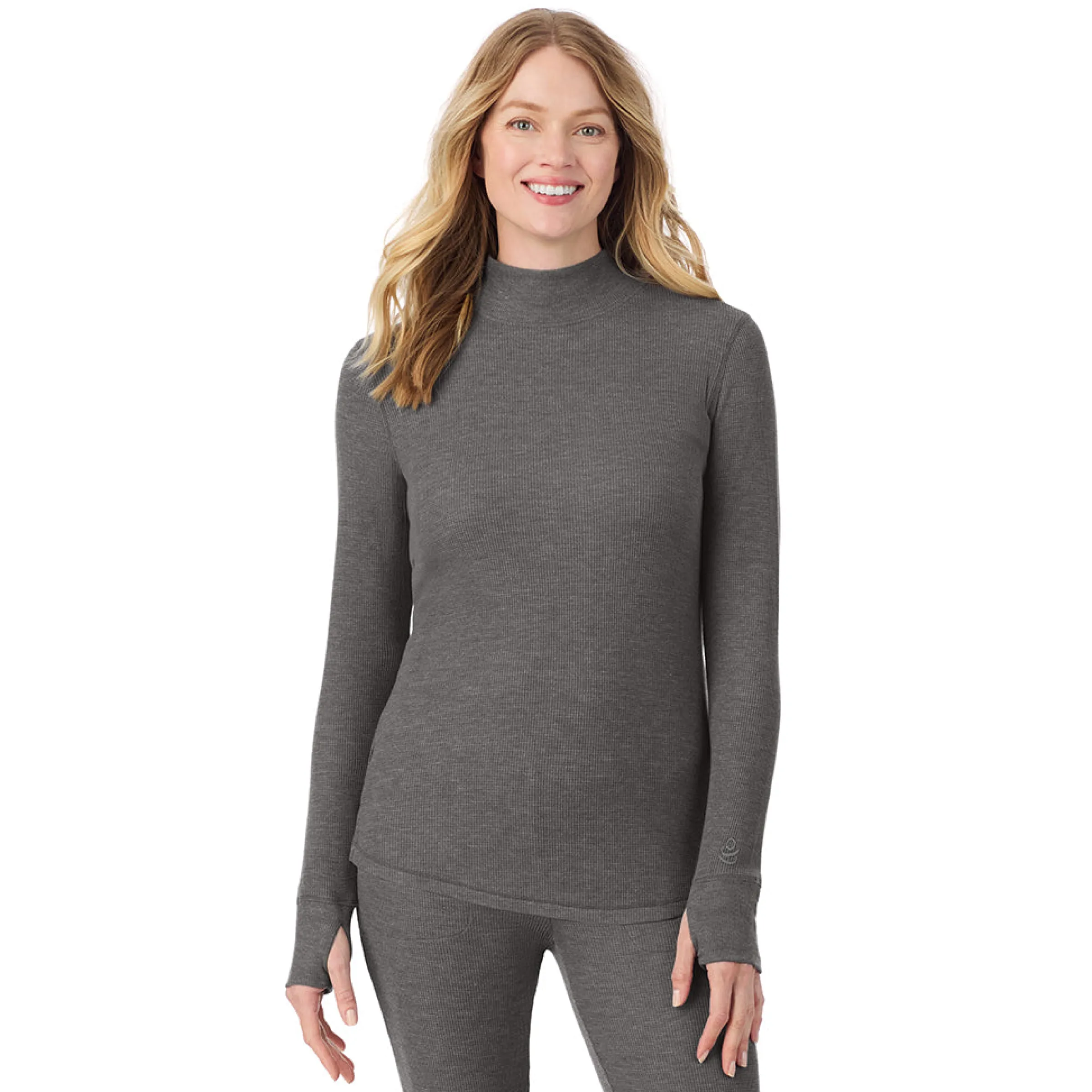 Online Cozy Stretch Thermal Long Sleeve Mock Neck Women Long Sleeves
