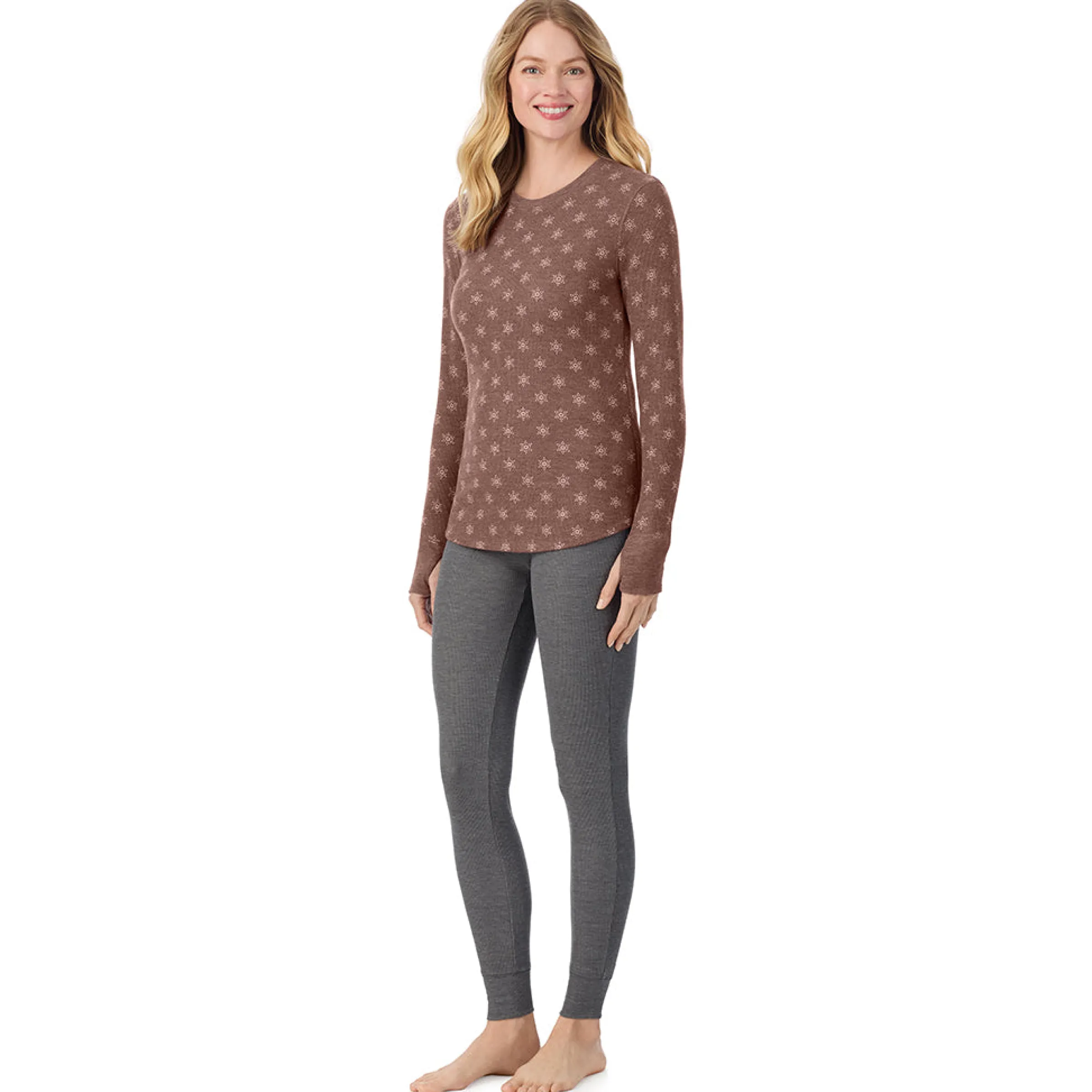 Hot Cozy Stretch Thermal Long Sleeve Crew Women Long Sleeves