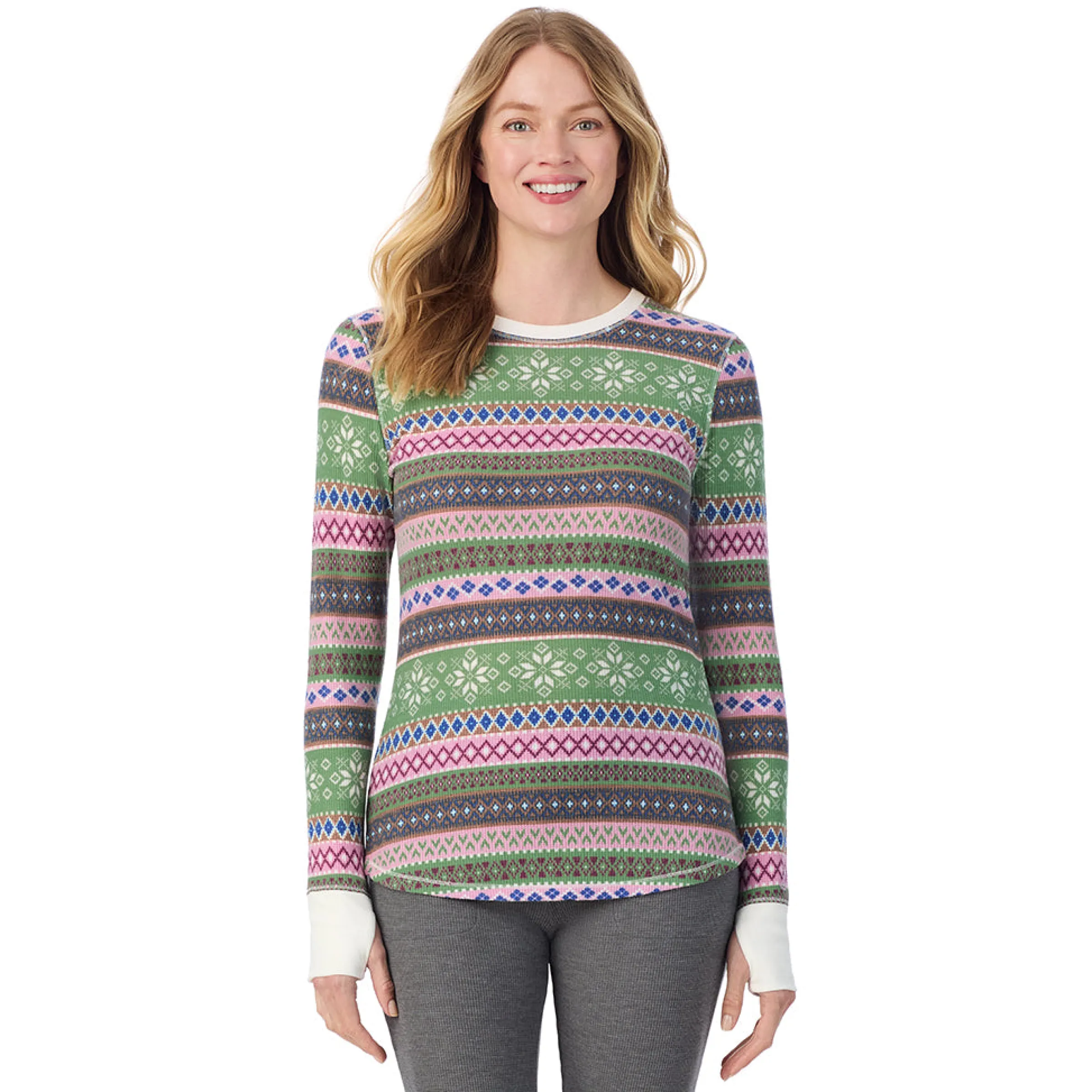 Hot Cozy Stretch Thermal Long Sleeve Crew Women Long Sleeves