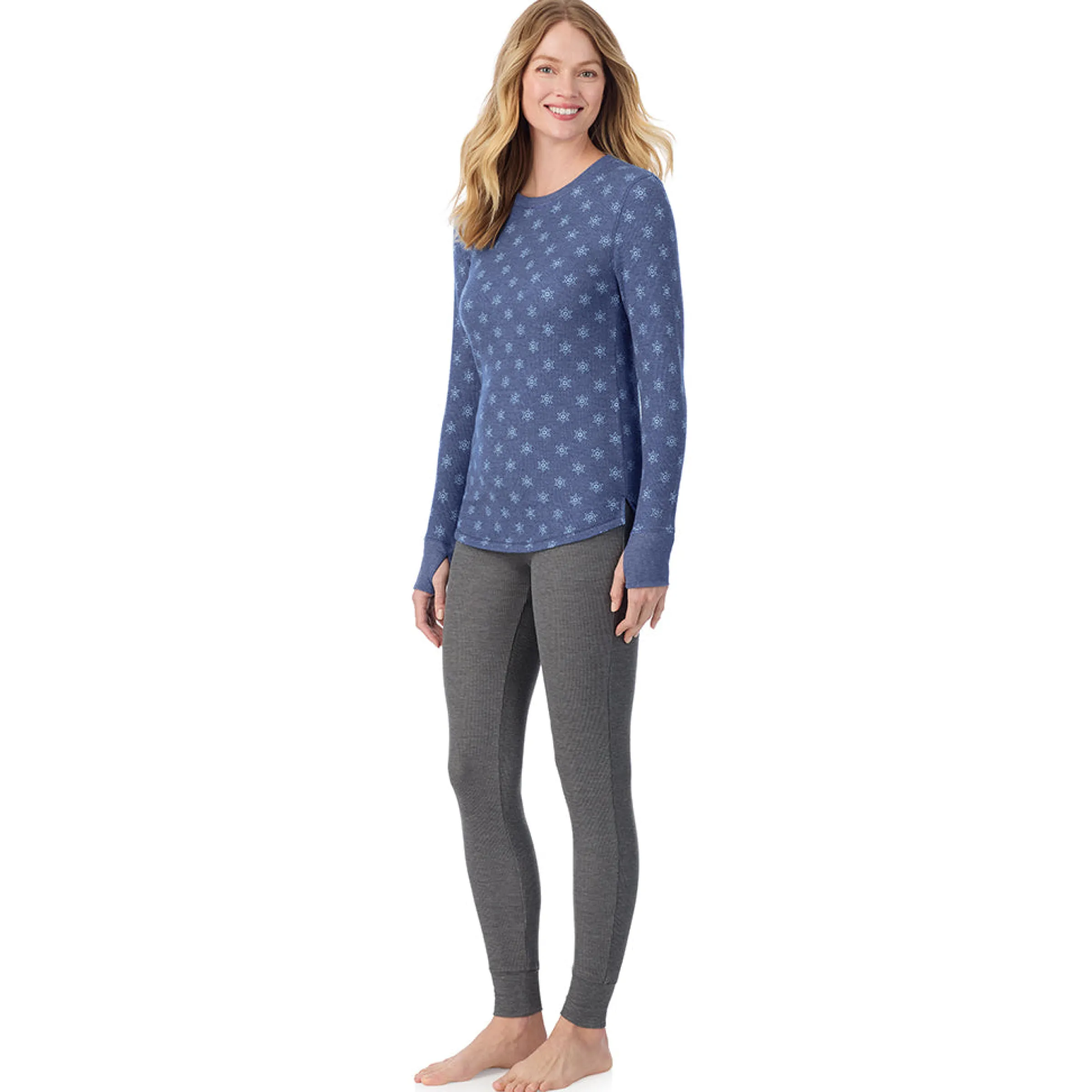 Hot Cozy Stretch Thermal Long Sleeve Crew Women Long Sleeves