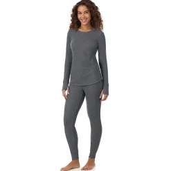 Hot Cozy Stretch Thermal Long Sleeve Crew Women Long Sleeves