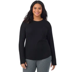 Hot Cozy Stretch Thermal Long Sleeve Crew PLUS Women Plus Size|Long Sleeves