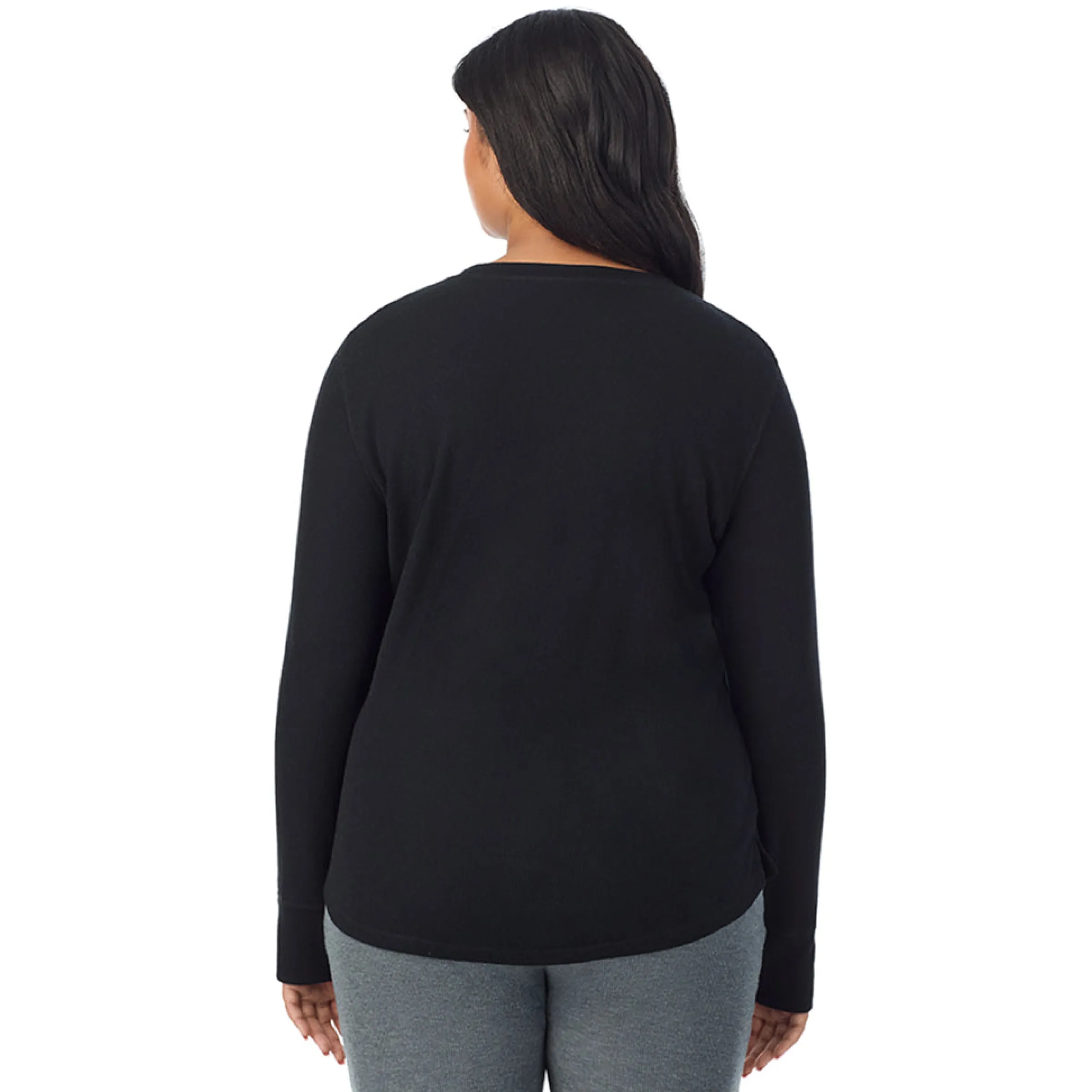 Hot Cozy Stretch Thermal Long Sleeve Crew PLUS Women Plus Size|Long Sleeves