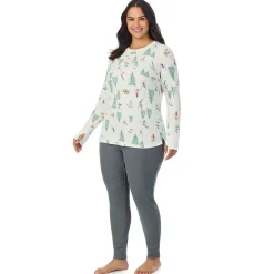 Hot Cozy Stretch Thermal Long Sleeve Crew PLUS Women Plus Size|Long Sleeves