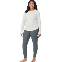 Hot Cozy Stretch Thermal Long Sleeve Crew PLUS Women Plus Size|Long Sleeves