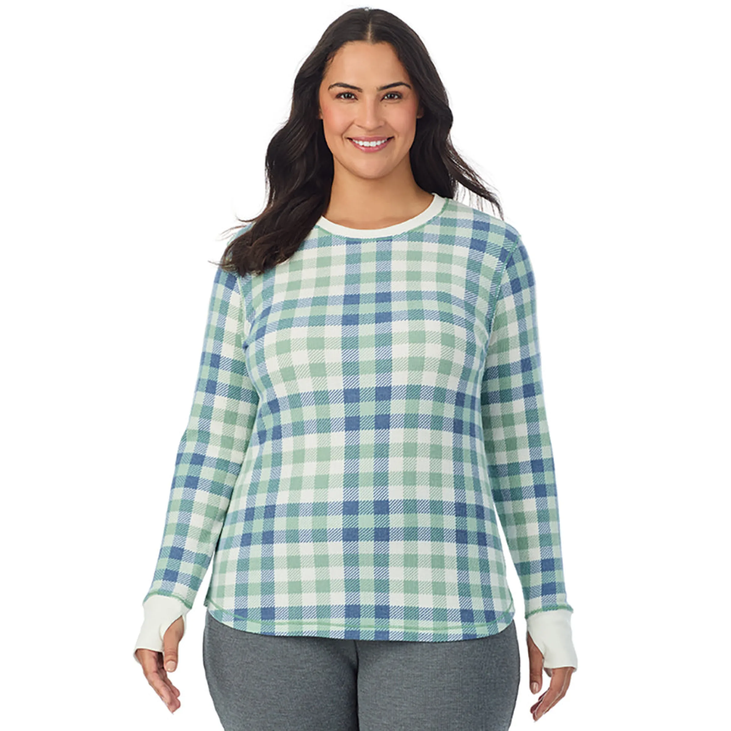 Hot Cozy Stretch Thermal Long Sleeve Crew PLUS Women Plus Size|Long Sleeves