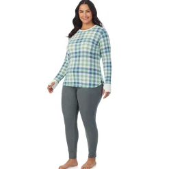 Hot Cozy Stretch Thermal Long Sleeve Crew PLUS Women Plus Size|Long Sleeves
