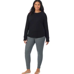 Hot Cozy Stretch Thermal Long Sleeve Crew PLUS Women Plus Size|Long Sleeves
