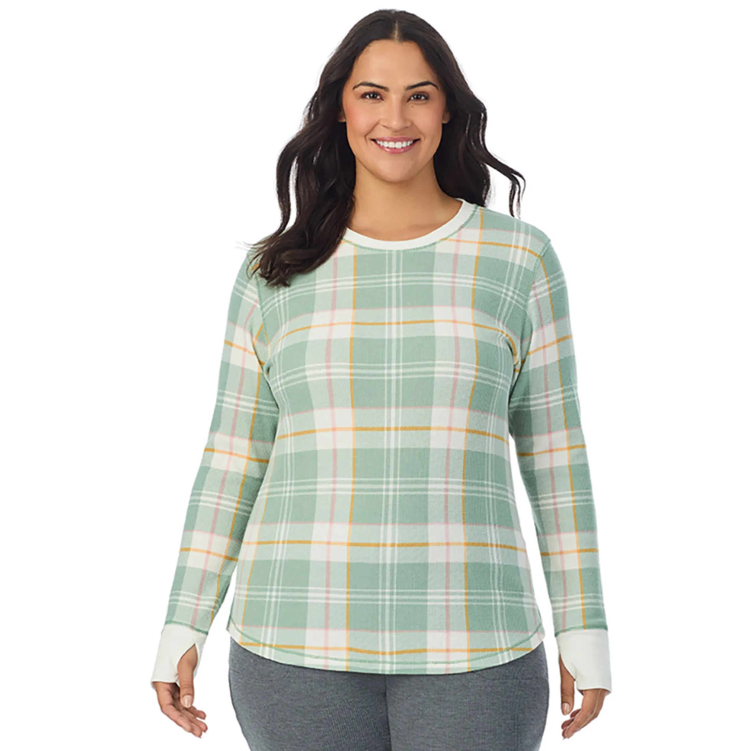 Hot Cozy Stretch Thermal Long Sleeve Crew PLUS Women Plus Size|Long Sleeves