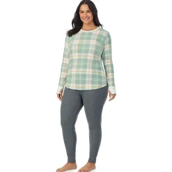 Hot Cozy Stretch Thermal Long Sleeve Crew PLUS Women Plus Size|Long Sleeves