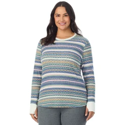 Hot Cozy Stretch Thermal Long Sleeve Crew PLUS Women Plus Size|Long Sleeves