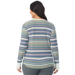 Hot Cozy Stretch Thermal Long Sleeve Crew PLUS Women Plus Size|Long Sleeves