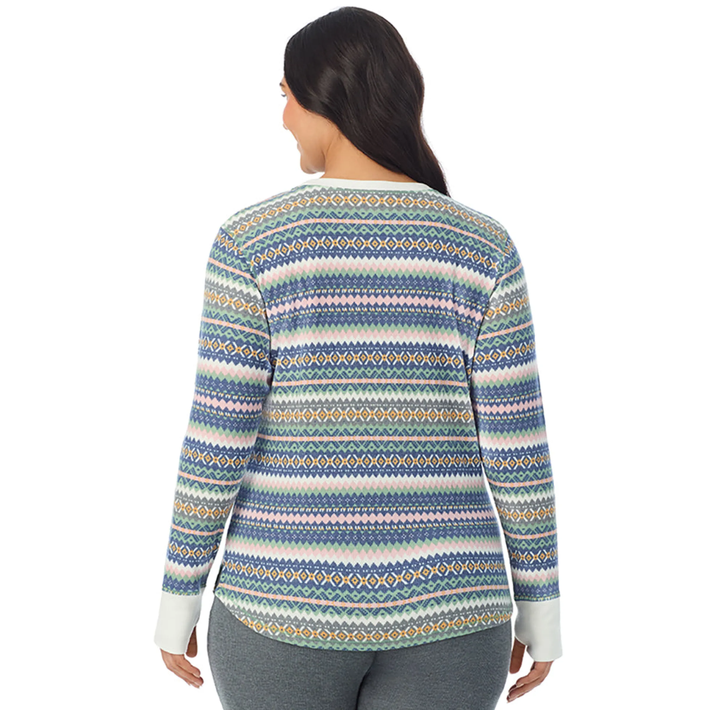 Hot Cozy Stretch Thermal Long Sleeve Crew PLUS Women Plus Size|Long Sleeves