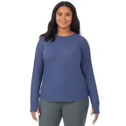 Hot Cozy Stretch Thermal Long Sleeve Crew PLUS Women Plus Size|Long Sleeves