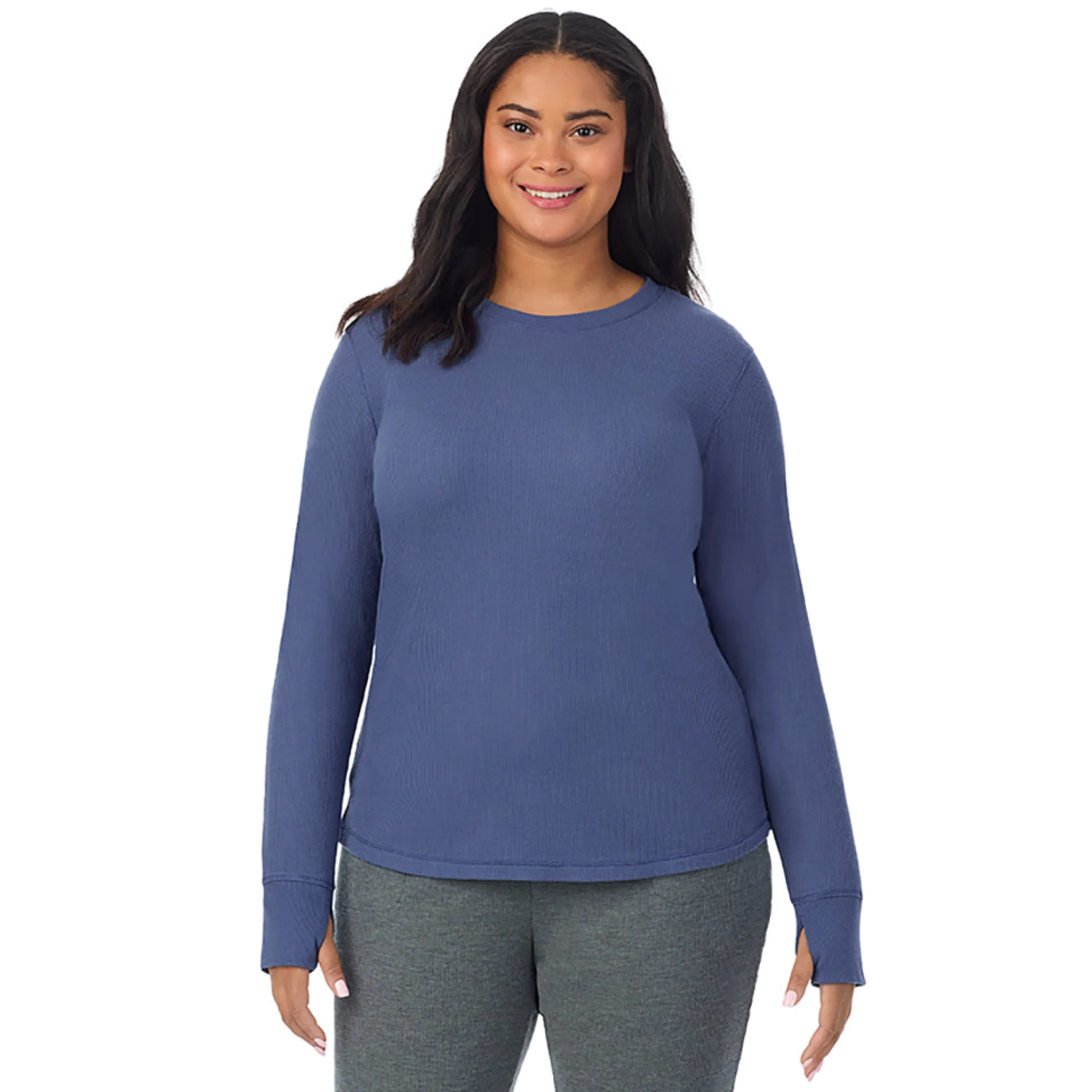 Hot Cozy Stretch Thermal Long Sleeve Crew PLUS Women Plus Size|Long Sleeves