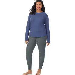 Hot Cozy Stretch Thermal Long Sleeve Crew PLUS Women Plus Size|Long Sleeves