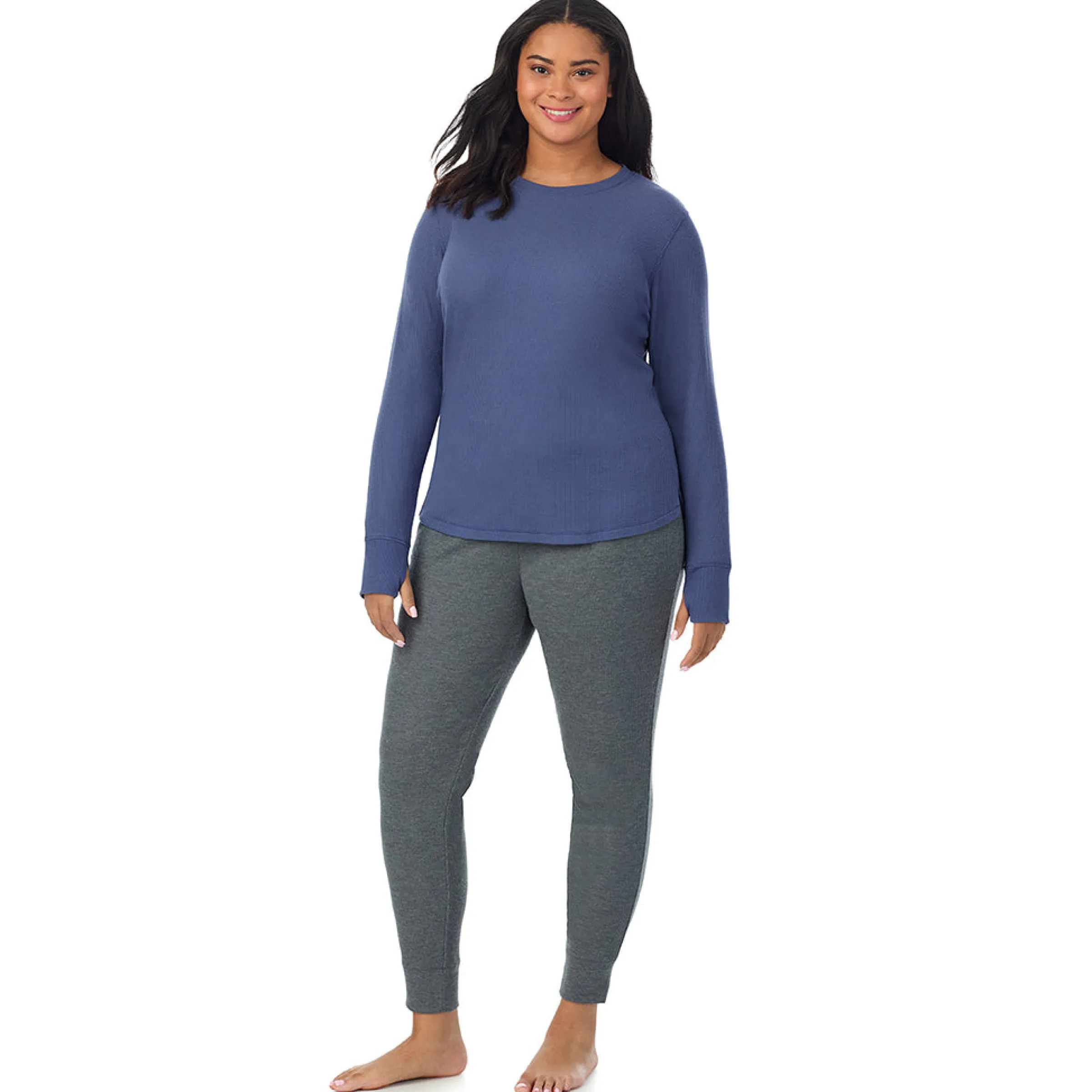 Hot Cozy Stretch Thermal Long Sleeve Crew PLUS Women Plus Size|Long Sleeves