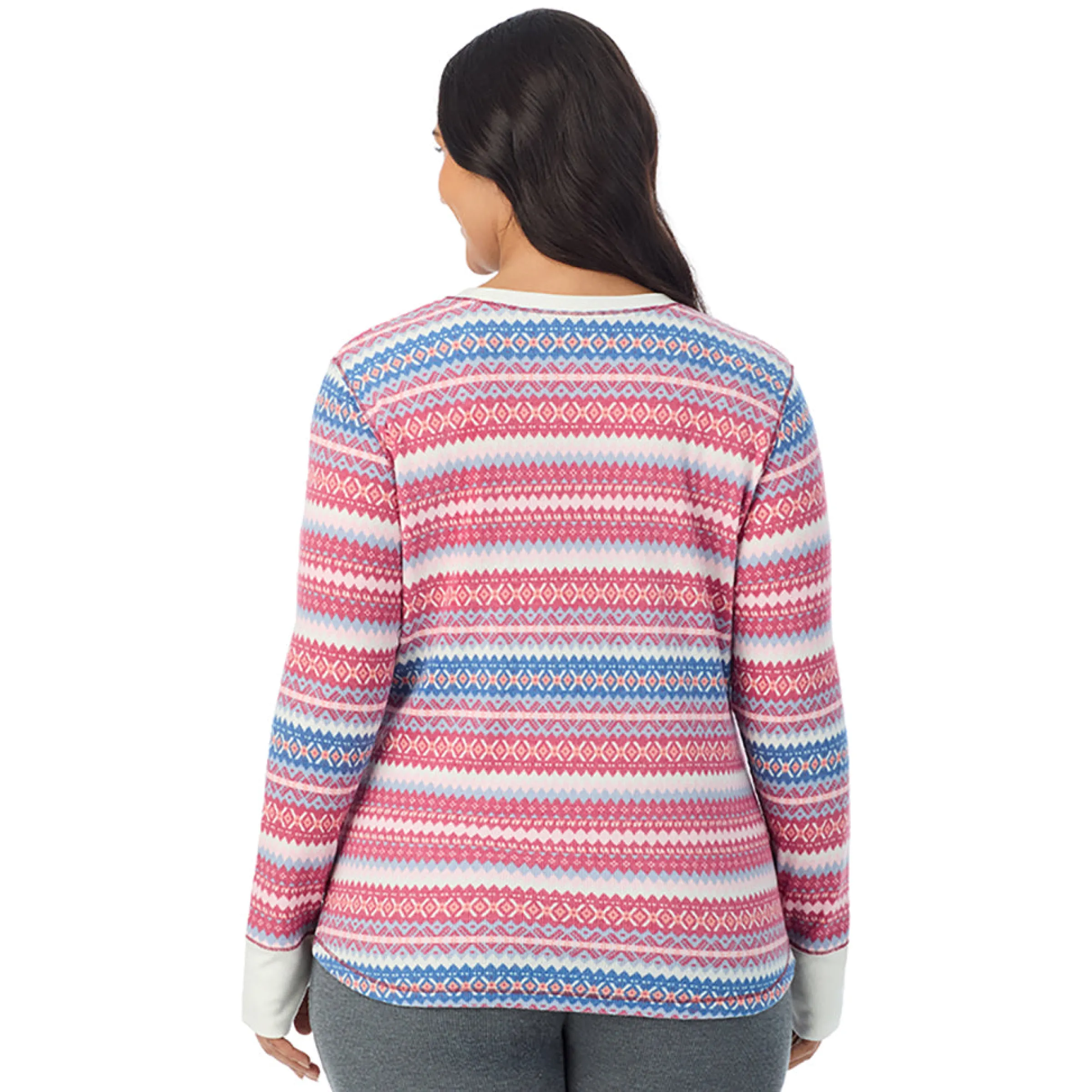Hot Cozy Stretch Thermal Long Sleeve Crew PLUS Women Plus Size|Long Sleeves