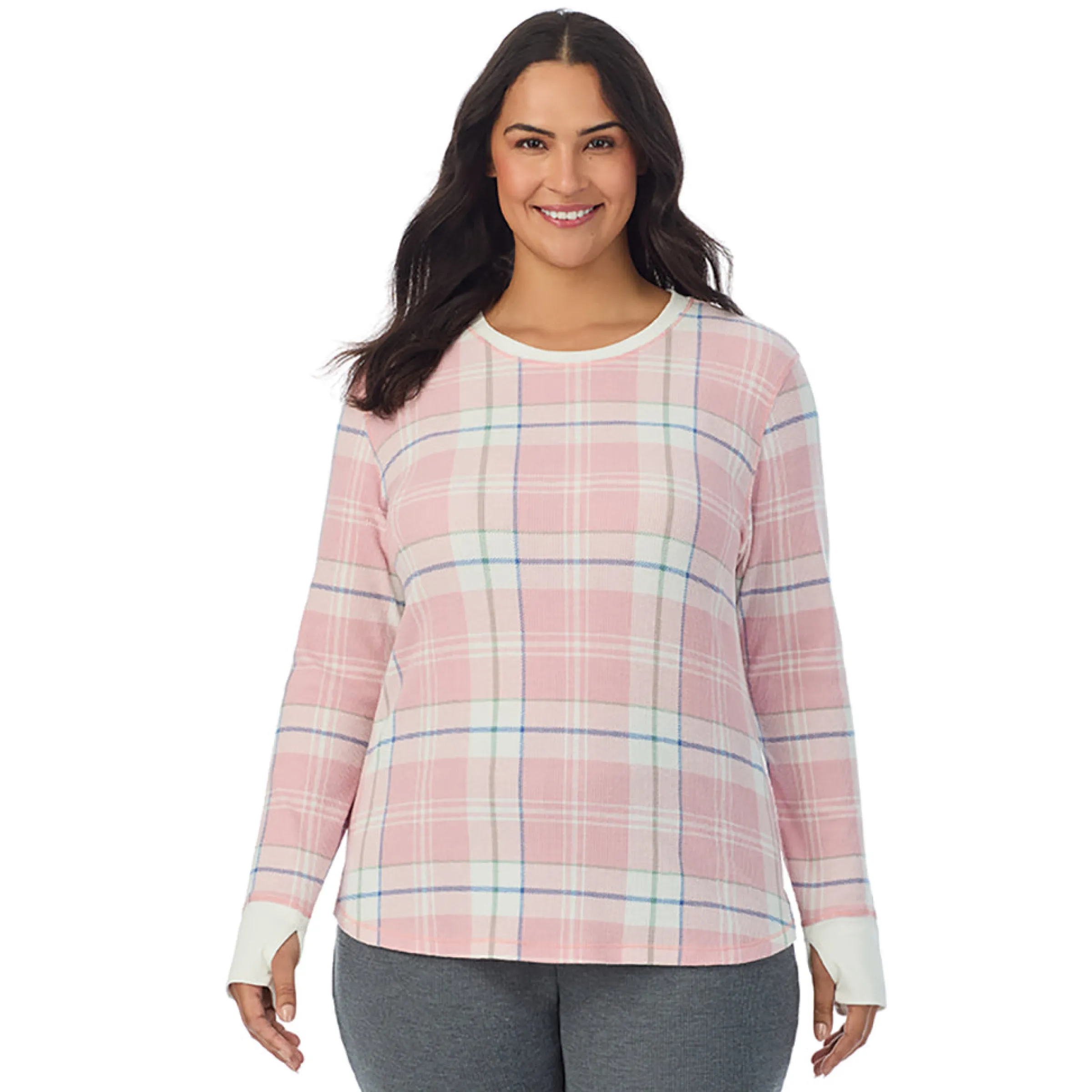 Hot Cozy Stretch Thermal Long Sleeve Crew PLUS Women Plus Size|Long Sleeves