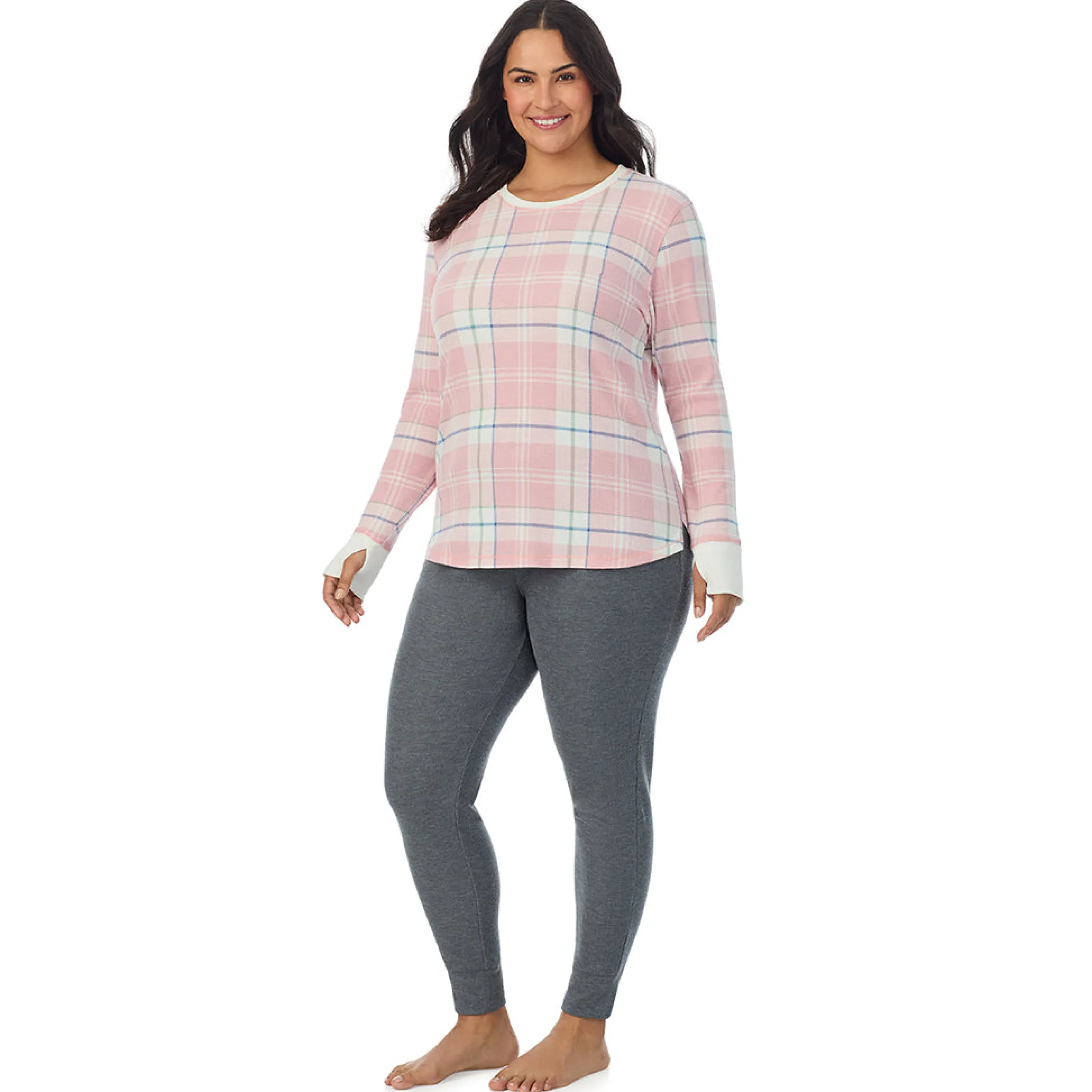Hot Cozy Stretch Thermal Long Sleeve Crew PLUS Women Plus Size|Long Sleeves