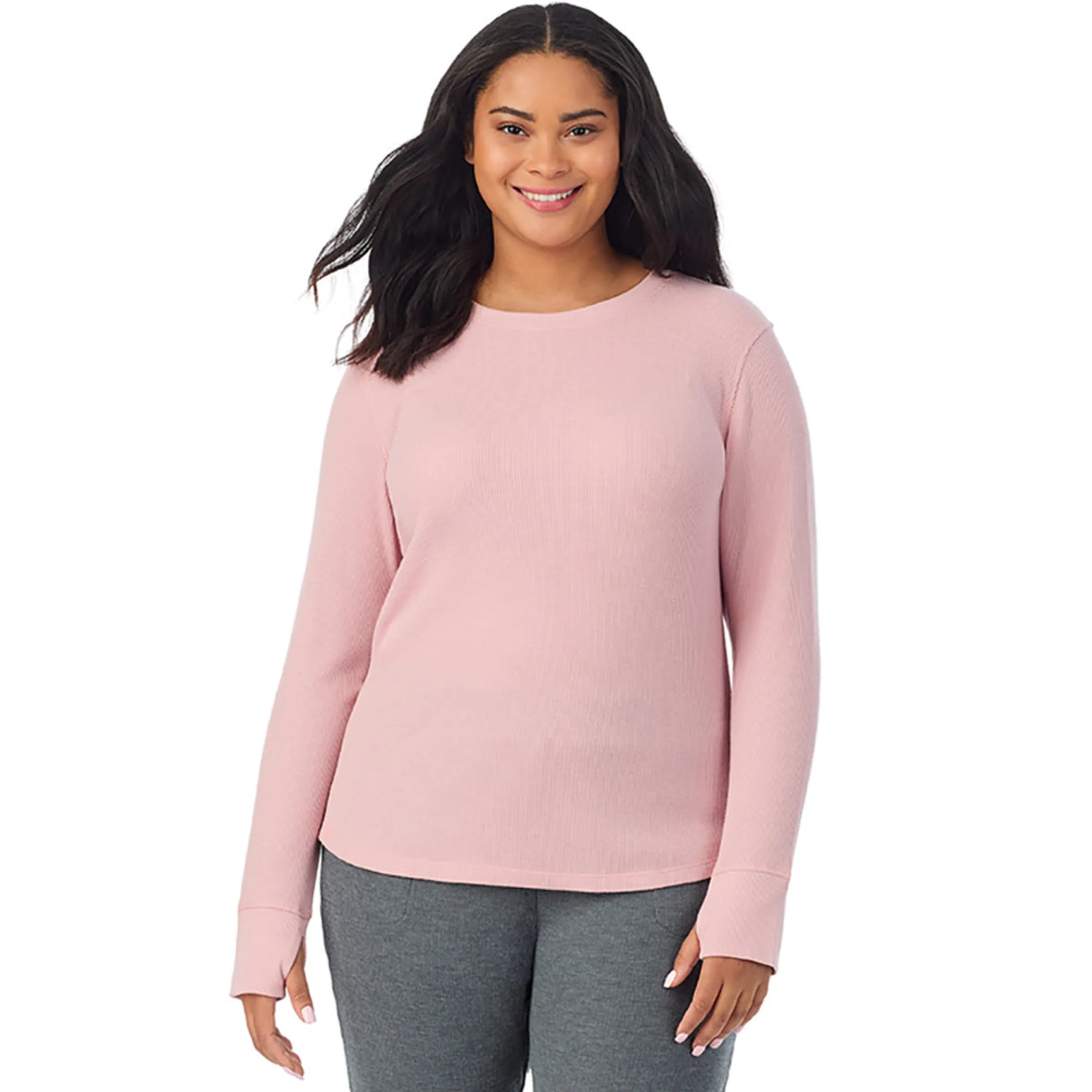 Hot Cozy Stretch Thermal Long Sleeve Crew PLUS Women Plus Size|Long Sleeves
