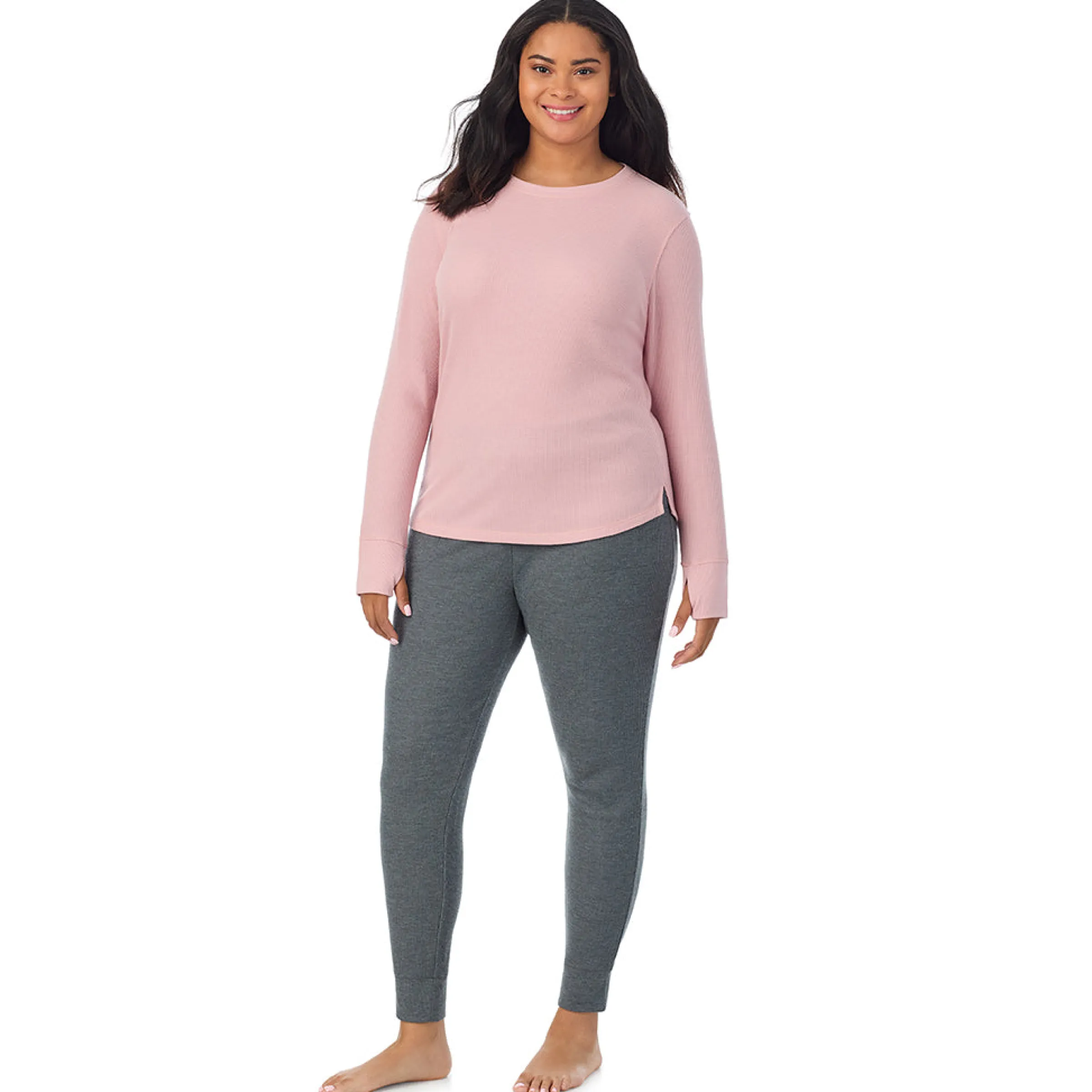Hot Cozy Stretch Thermal Long Sleeve Crew PLUS Women Plus Size|Long Sleeves