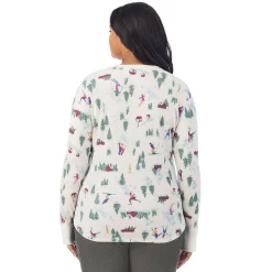 Hot Cozy Stretch Thermal Long Sleeve Crew PLUS Women Plus Size|Long Sleeves