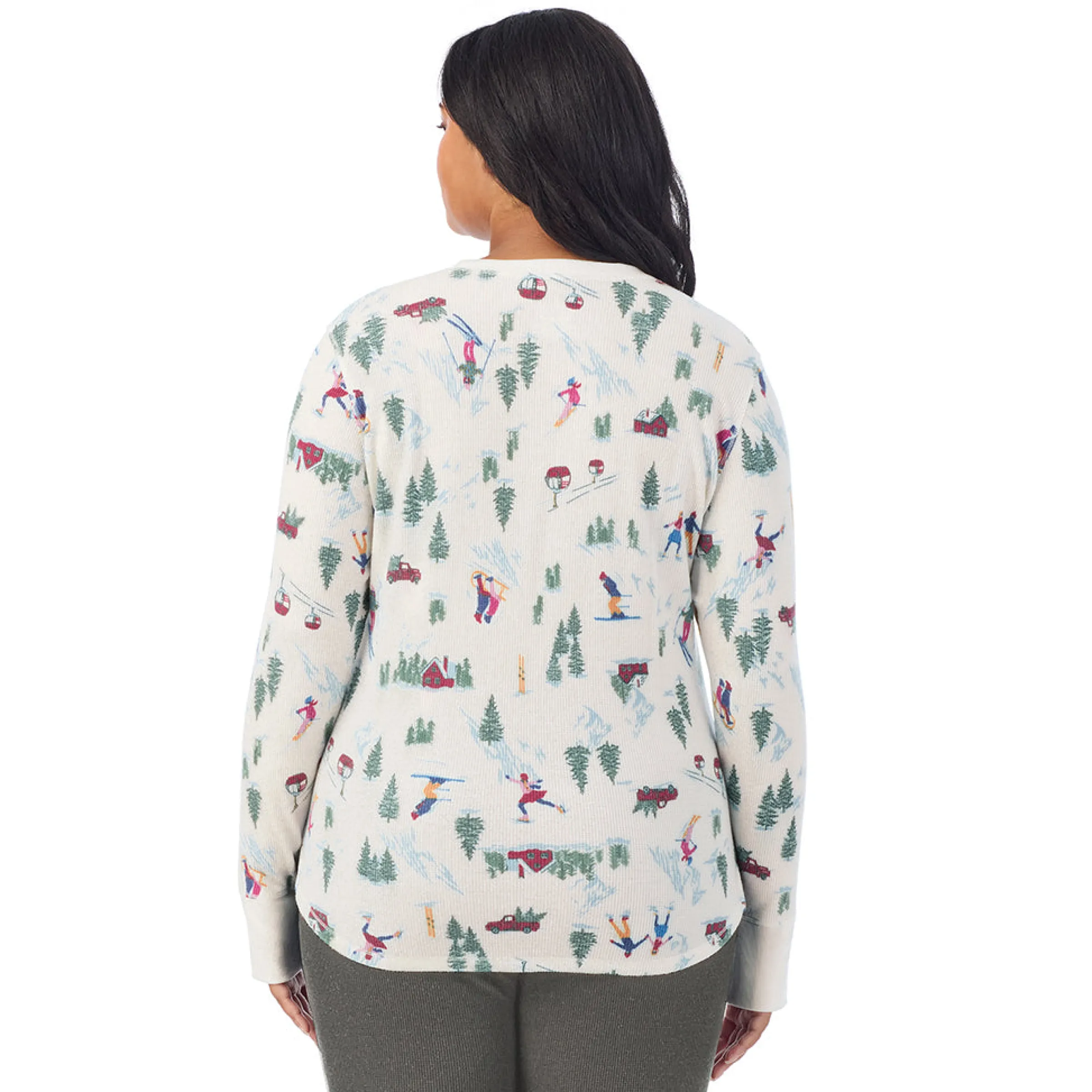 Hot Cozy Stretch Thermal Long Sleeve Crew PLUS Women Plus Size|Long Sleeves