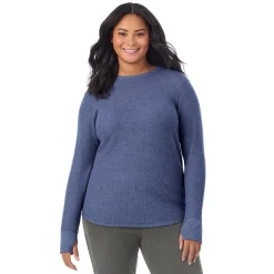 Hot Cozy Stretch Thermal Long Sleeve Crew PLUS Women Plus Size|Long Sleeves