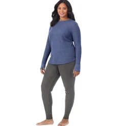 Hot Cozy Stretch Thermal Long Sleeve Crew PLUS Women Plus Size|Long Sleeves