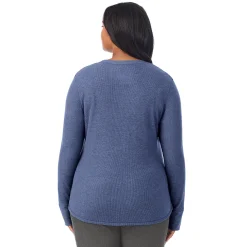Hot Cozy Stretch Thermal Long Sleeve Crew PLUS Women Plus Size|Long Sleeves