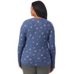 Hot Cozy Stretch Thermal Long Sleeve Crew PLUS Women Plus Size|Long Sleeves