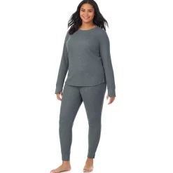 Hot Cozy Stretch Thermal Long Sleeve Crew PLUS Women Plus Size|Long Sleeves